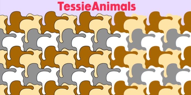 TessieAnimals font preview