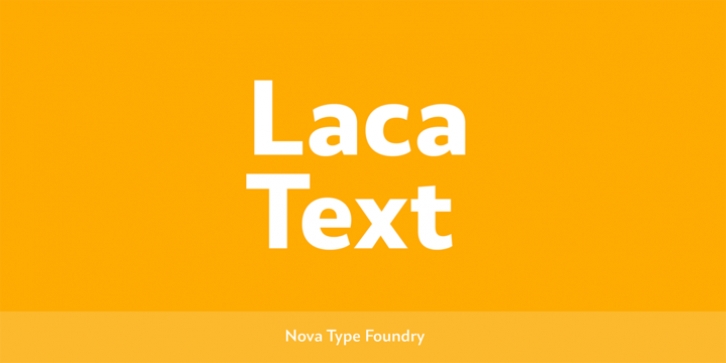 Laca Text font preview