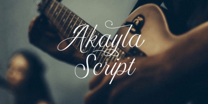 Akayla Script font preview