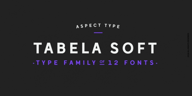 Tabela Soft font preview
