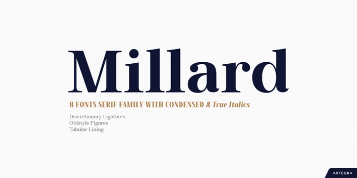 Millard font preview