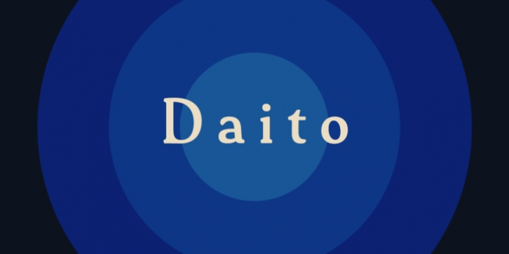 Daito font preview