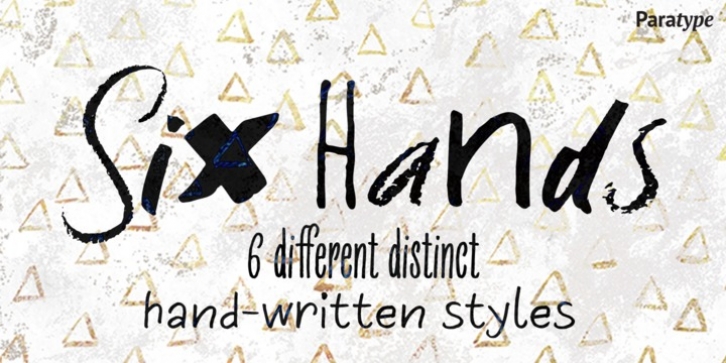 Six Hands font preview