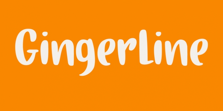 Gingerline font preview