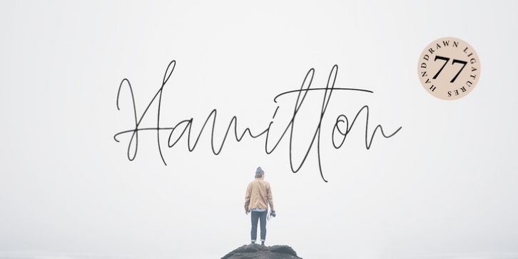 Hamilton Signature Script font preview