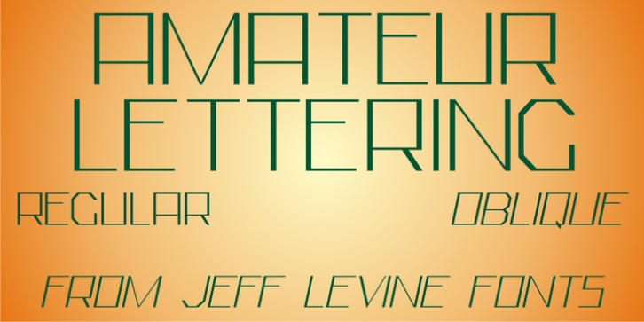 Amateur Lettering JNL font preview