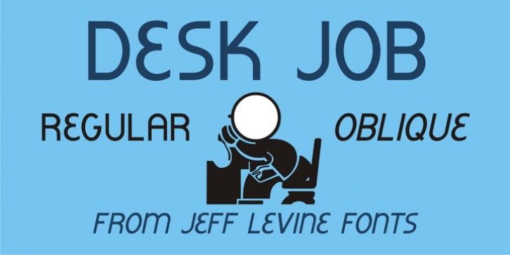 Desk Job JNL font preview
