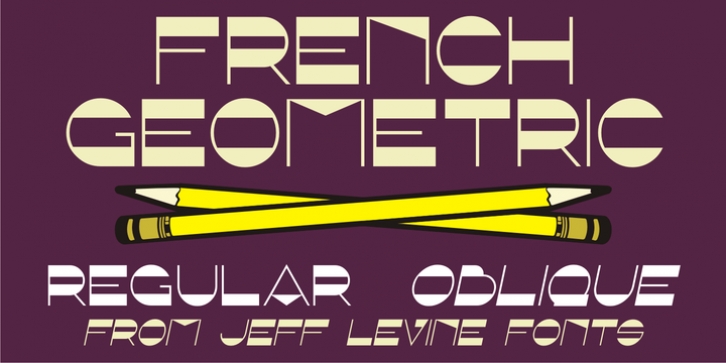 French Geometric JNL font preview