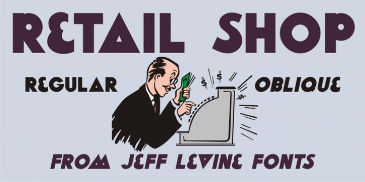 Retail Shop JNL font preview
