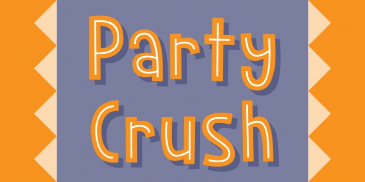 Party Crush font preview