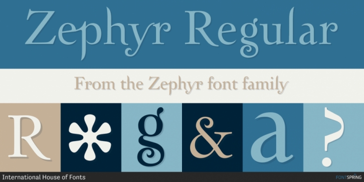 Zephyr font preview
