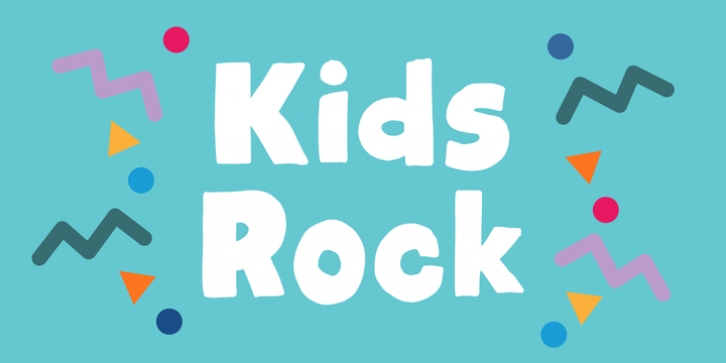 Kids Rock font preview