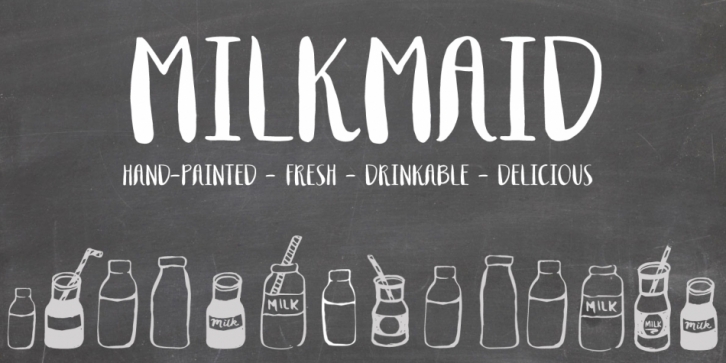 Milkmaid font preview