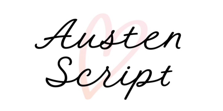 Austen Script font preview