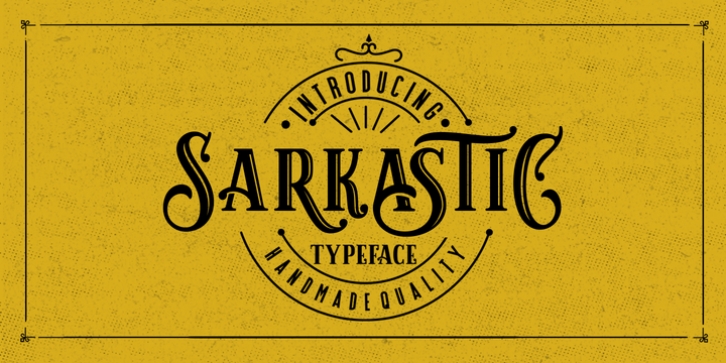 Sarkastic font preview