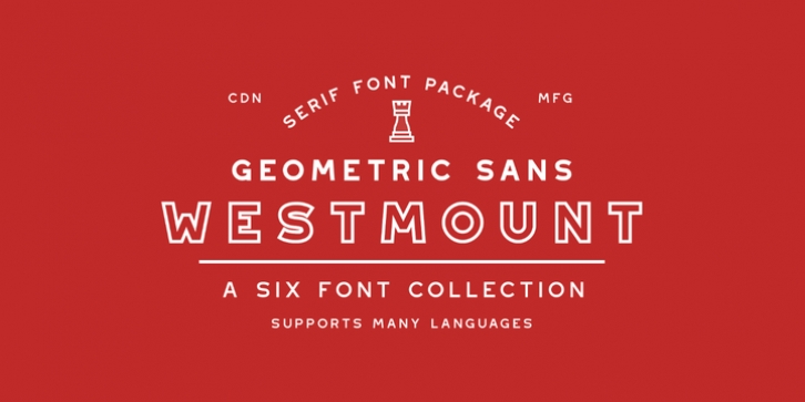 Westmount font preview