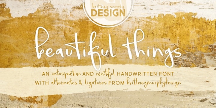 Beautiful Things font preview