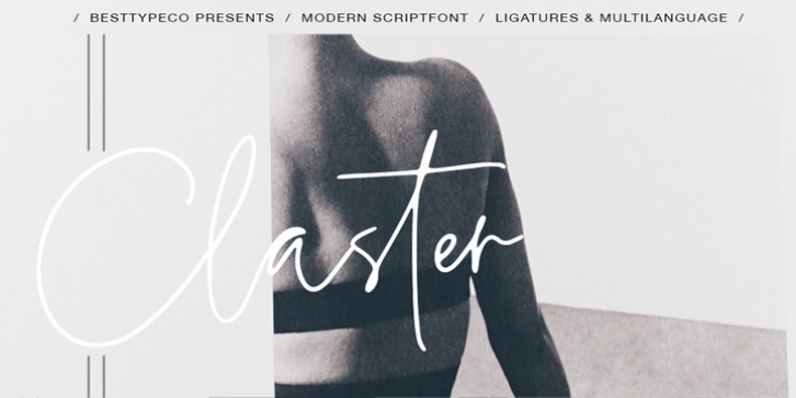 Claster font preview
