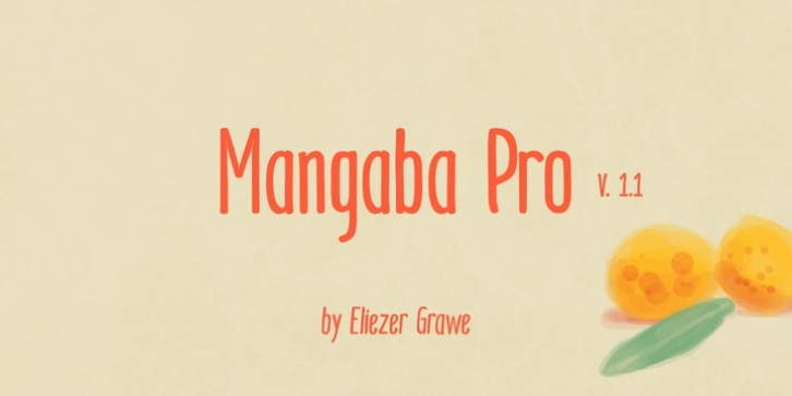 Mangaba Pro font preview