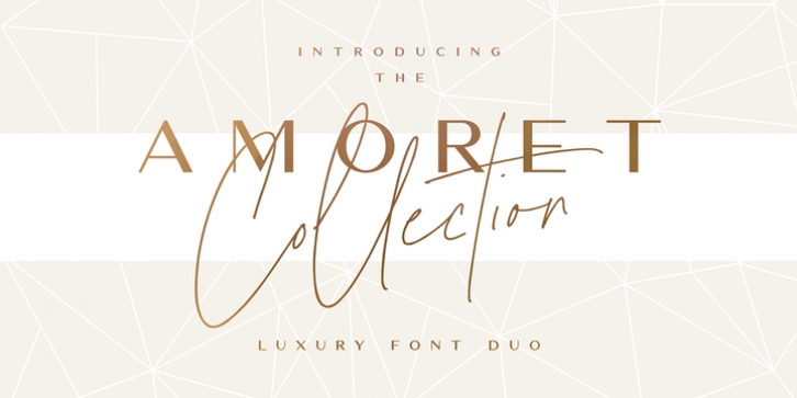 The Amoret Collection font preview