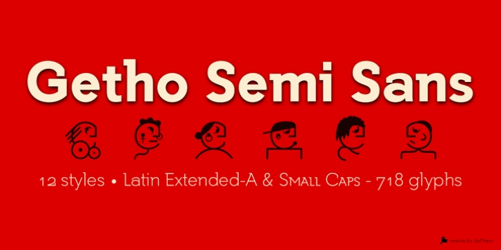 Getho Semi Sans font preview