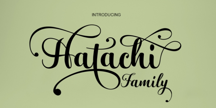 Hatachi font preview