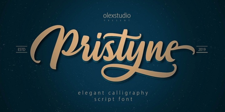 Pristyne font preview