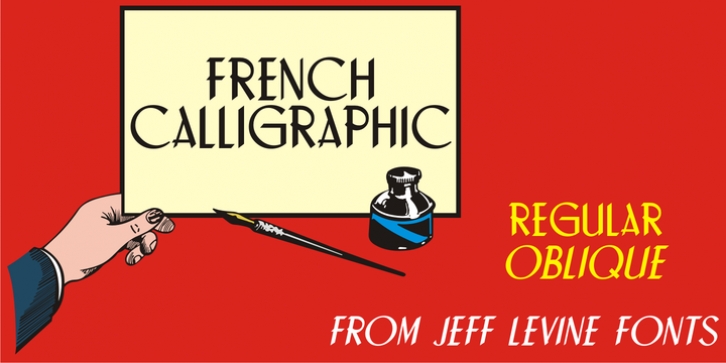 French Calligraphic JNL font preview
