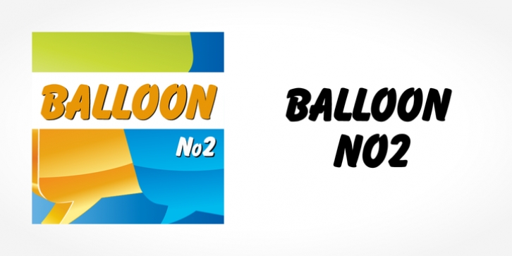 Balloon No2 font preview