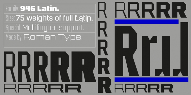 946 Latin font preview