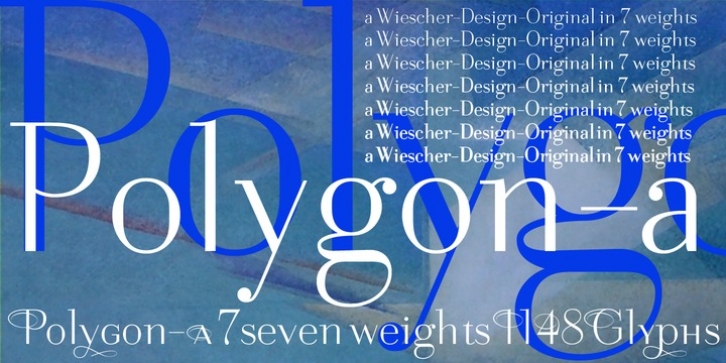 Polygon A font preview
