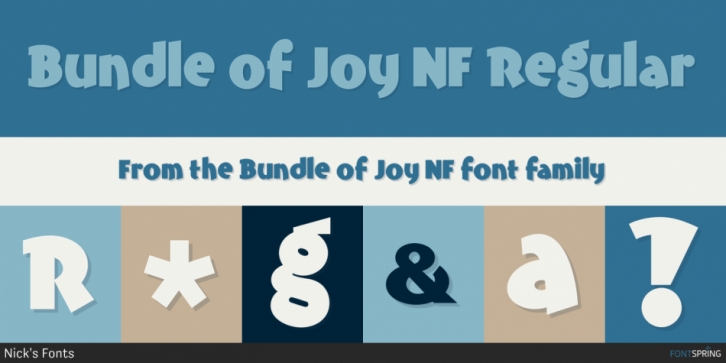 Bundle of Joy NF font preview