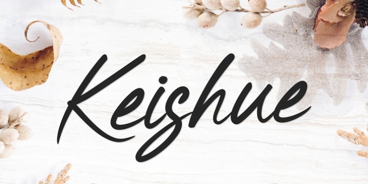 Keishue font preview