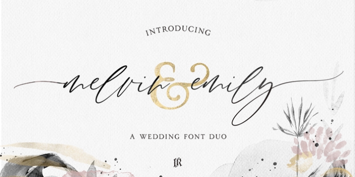 Melvin and Emily font preview