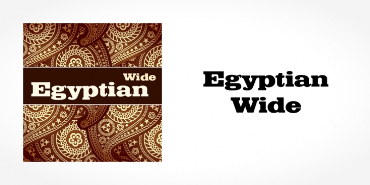 Egyptian Wide font preview