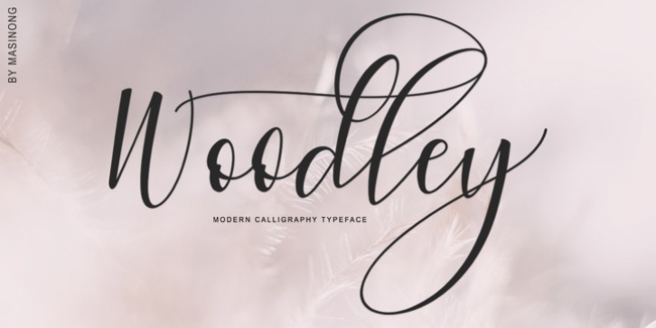 Woodley font preview