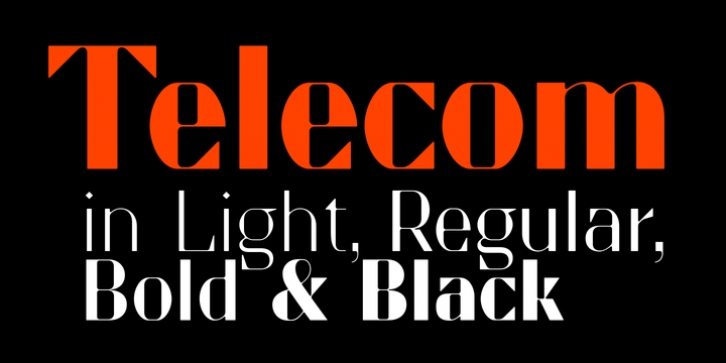Telecom font preview