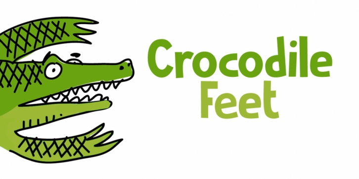 Crocodile Feet font preview