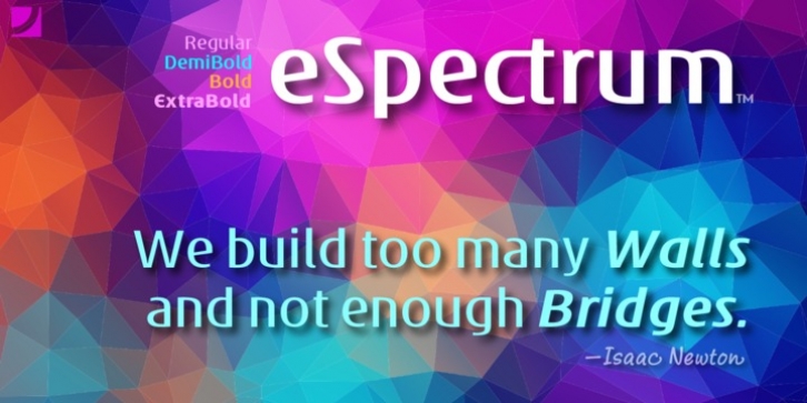 eSpectrum font preview