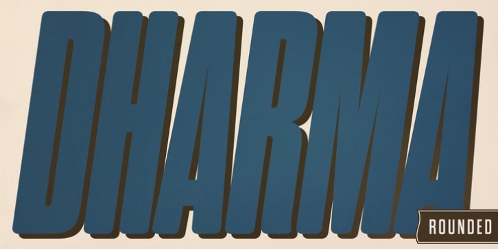 Dharma Gothic Rounded font preview