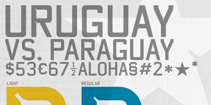 CA Uruguay font preview