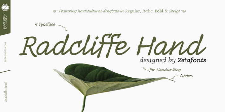 Radcliffe Hand font preview