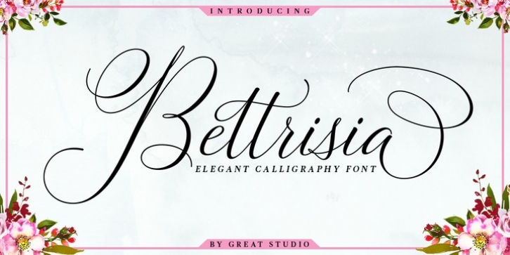 Bettrisia Script font preview