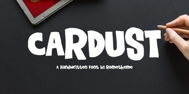 Cardust font preview