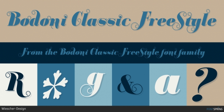 Bodoni Classic FreeStyle font preview