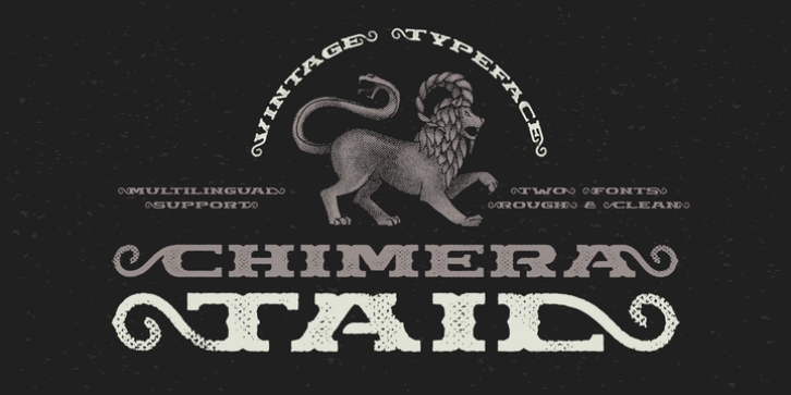 Chimera Tail Rough font preview