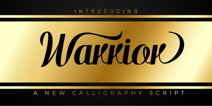 Warrior Script font preview