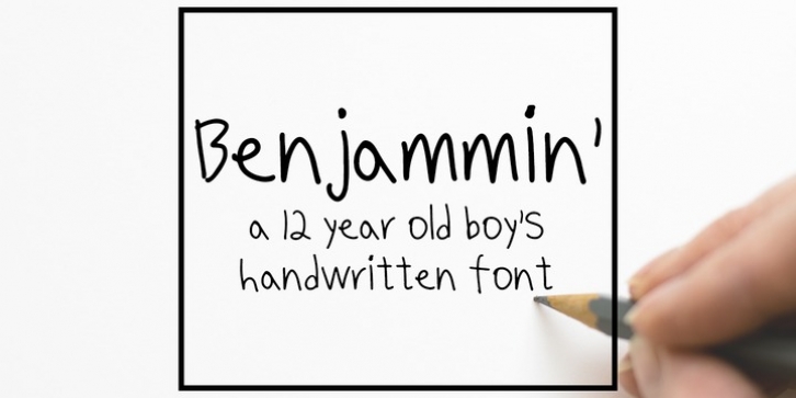Benjammin' font preview