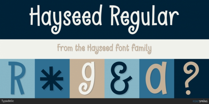 Hayseed font preview