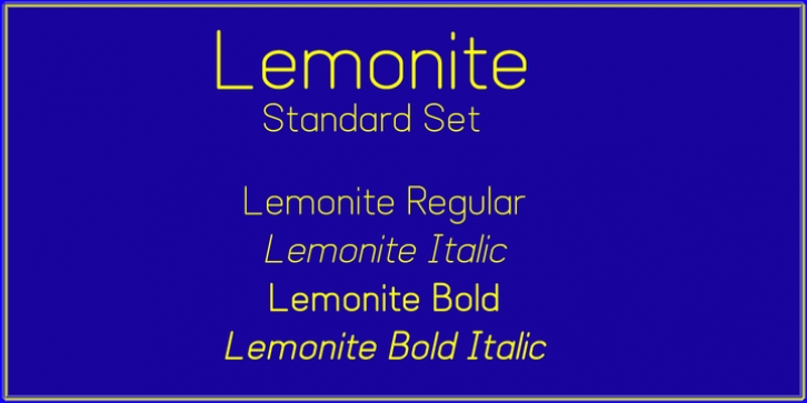 Lemonite font preview